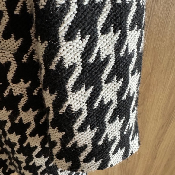 Theory Sz L Black & White Houndstooth Car Coat Like New - Picture 6 of 7